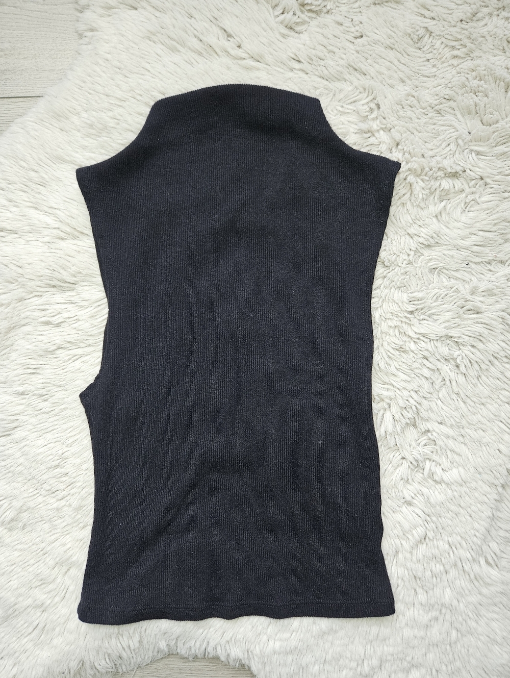 Ardene Black Ribbed Tube Bodysuit Strapless Stretch Fitted Basic Top Women's 🔥